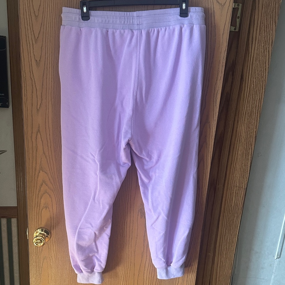 White Birch Women’s Lavender Distressed Joggers - Picture 4 of 4